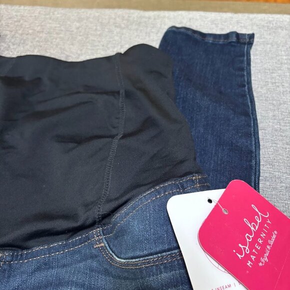 Over The Belly Dark Wash Skinny Maternity Jeans, Size: 0/25R - Picture 11 of 11